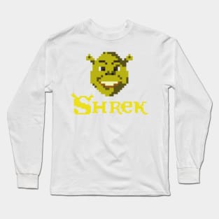 8Bit Shrek Long Sleeve T-Shirt